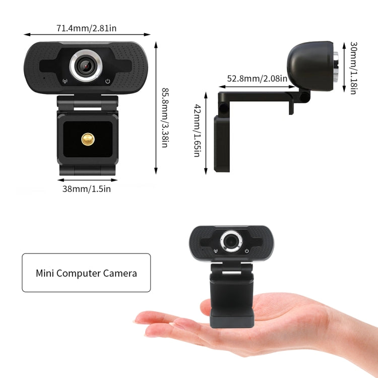 Webcam Full HD 1080P avec microphone anti-bruit pour streaming Skype et ordinateur/Android TV