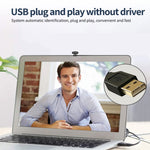 Webcam Full HD 1080P avec microphone intégré, caméra Web intelligente USB pour streaming en direct avec suppression du bruit