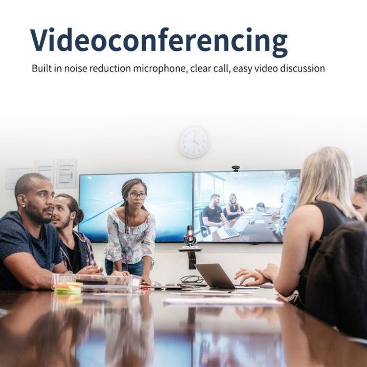 Webcam Full HD 1080P avec microphone intégré, caméra Web intelligente USB pour streaming en direct avec suppression du bruit