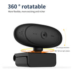Webcam Full HD 1080P avec microphone intégré, caméra Web intelligente USB pour streaming en direct avec suppression du bruit