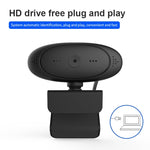 Webcam Full HD 1080P avec microphone intégré, caméra Web intelligente USB pour streaming en direct avec suppression du bruit