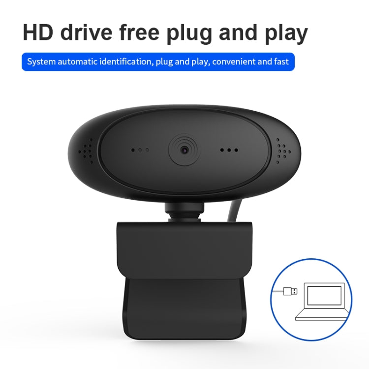 Webcam Full HD 1080P avec microphone intégré, caméra Web intelligente USB pour streaming en direct avec suppression du bruit