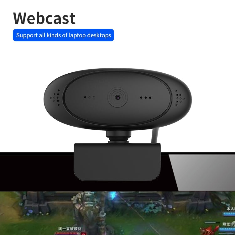 Webcam Full HD 1080P avec microphone intégré, caméra Web intelligente USB pour streaming en direct avec suppression du bruit