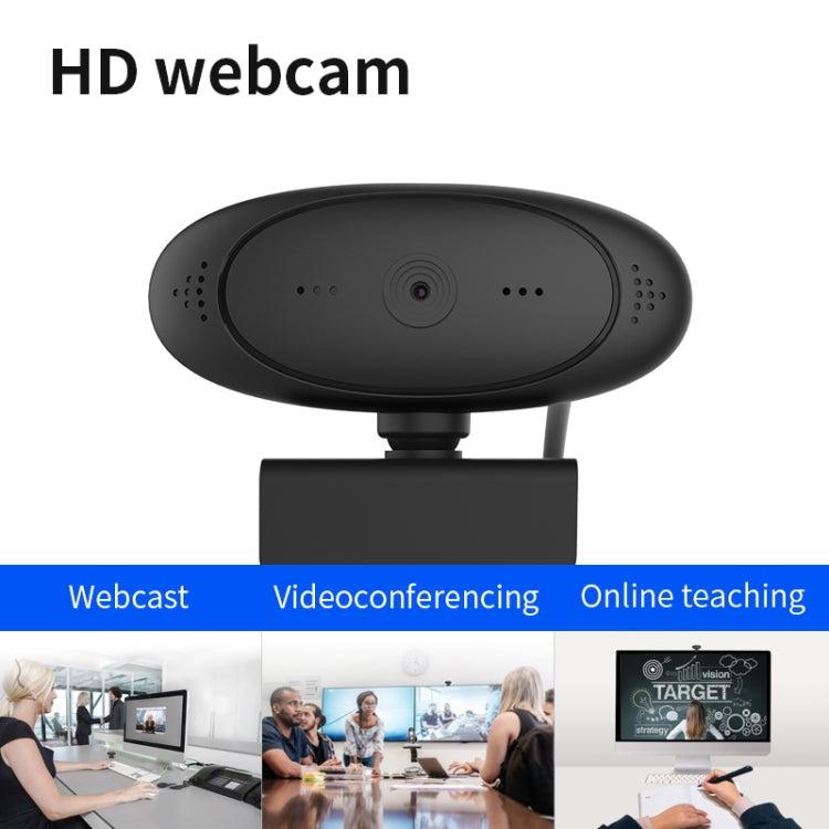 Webcam Full HD 1080P avec microphone intégré, caméra Web intelligente USB pour streaming en direct avec suppression du bruit