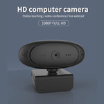 Webcam Full HD 1080P avec microphone intégré, caméra Web intelligente USB pour streaming en direct avec suppression du bruit