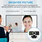 Webcam HD B01 avec microphone intégré, caméra web intelligente, caméra de diffusion en direct USB avec annulation du bruit