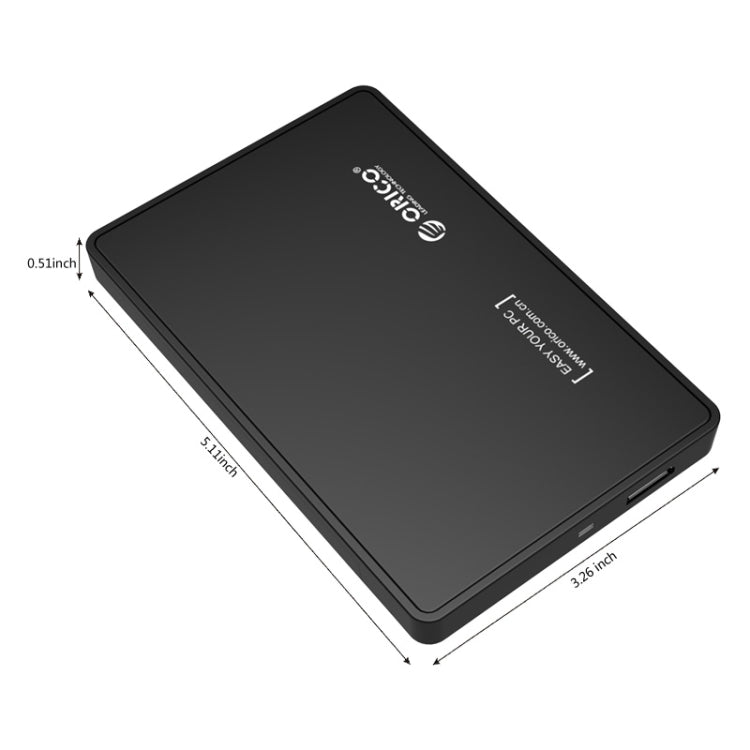 Boîtier pour disque dur USB3.0 2,5 pouces ORICO 2588US3-V1, argent, rouge, bleu, noir