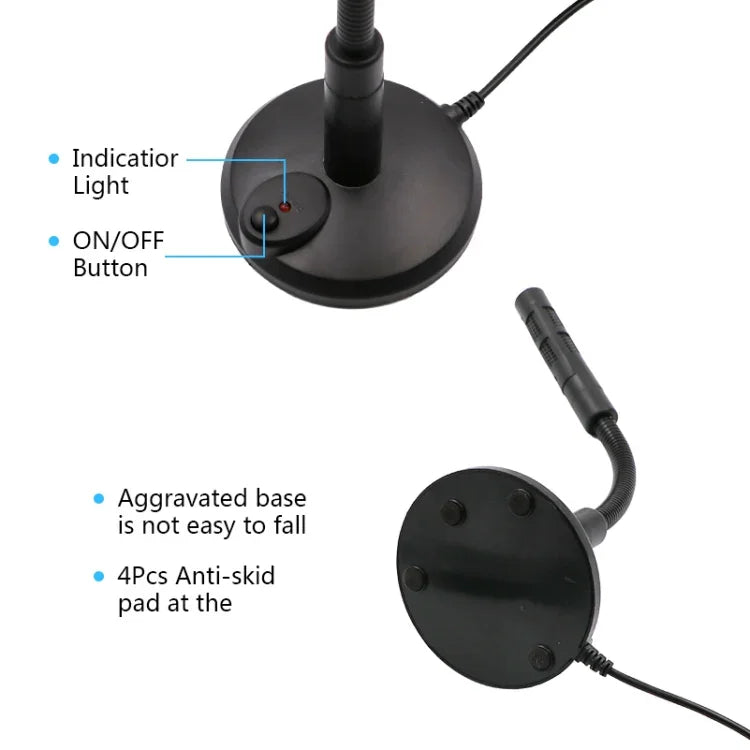 Mini microphone pour ordinateur Micro changeur de voix Microphone USB professionnel Microphone à condensateur gaming