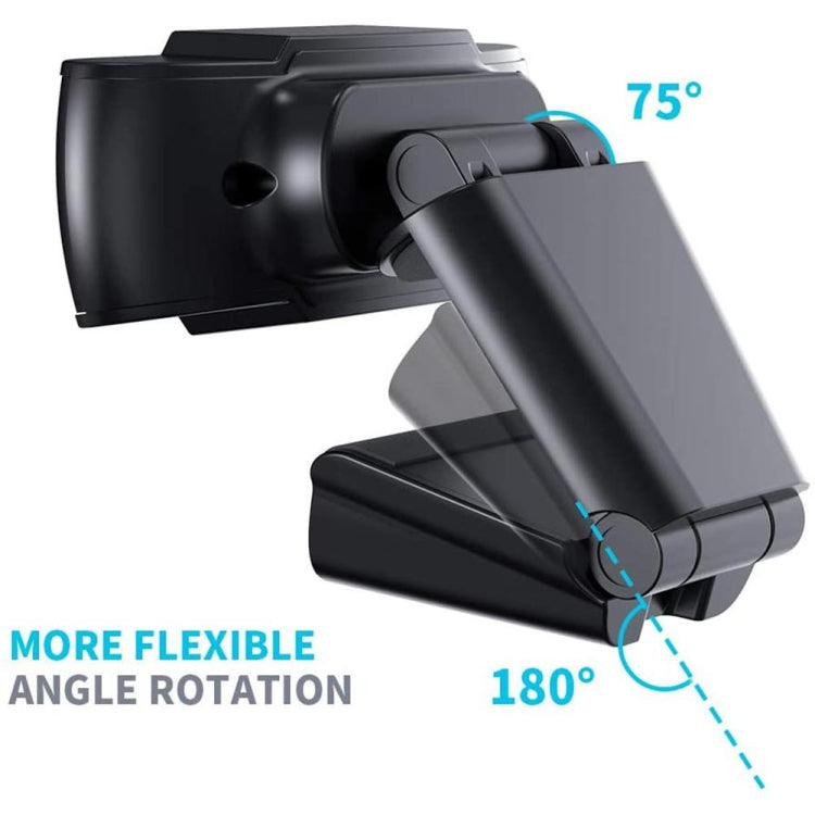 Caméra Webcam USB 1080P HD Mégapixels Capteur CMOS avec Micro pour Ordinateur PC et Ordinateurs Portables