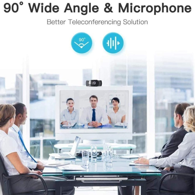 Caméra Webcam USB 1080P HD Mégapixels Capteur CMOS avec Micro pour Ordinateur PC et Ordinateurs Portables