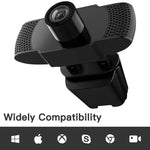 Caméra Webcam USB 1080P HD Mégapixels Capteur CMOS avec Micro pour Ordinateur PC et Ordinateurs Portables