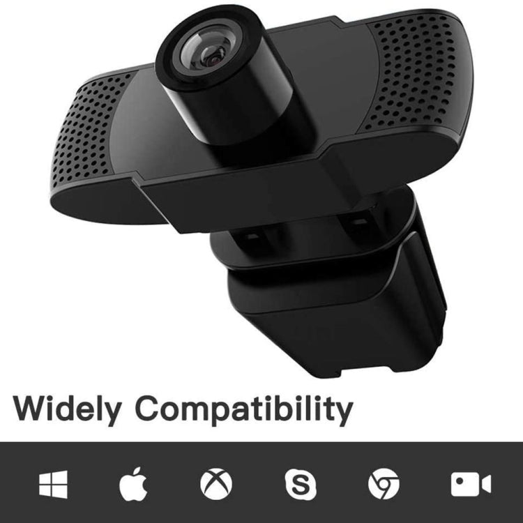 Caméra Webcam USB 1080P HD Mégapixels Capteur CMOS avec Micro pour Ordinateur PC et Ordinateurs Portables