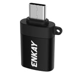 Adaptateur convertisseur de données OTG ENKAY ENK-AT101 en alliage d'aluminium USB-C / Type-C vers USB 3.0, ENK-AT101