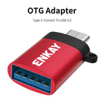 Adaptateur convertisseur de données OTG ENKAY ENK-AT101 en alliage d'aluminium USB-C / Type-C vers USB 3.0, ENK-AT101