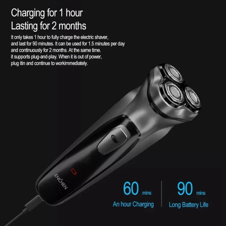 Rasoir Électrique Original Xiaomi Youpin BlackStone pour Hommes Soins du Visage Portable Barbier