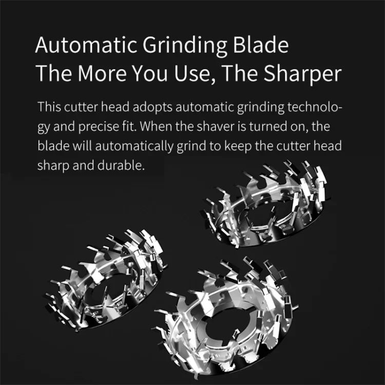 Rasoir Électrique Original Xiaomi Youpin Yingqu Blackstone3 pour Hommes Soins du Visage Portable à Trois Têtes de Coupe