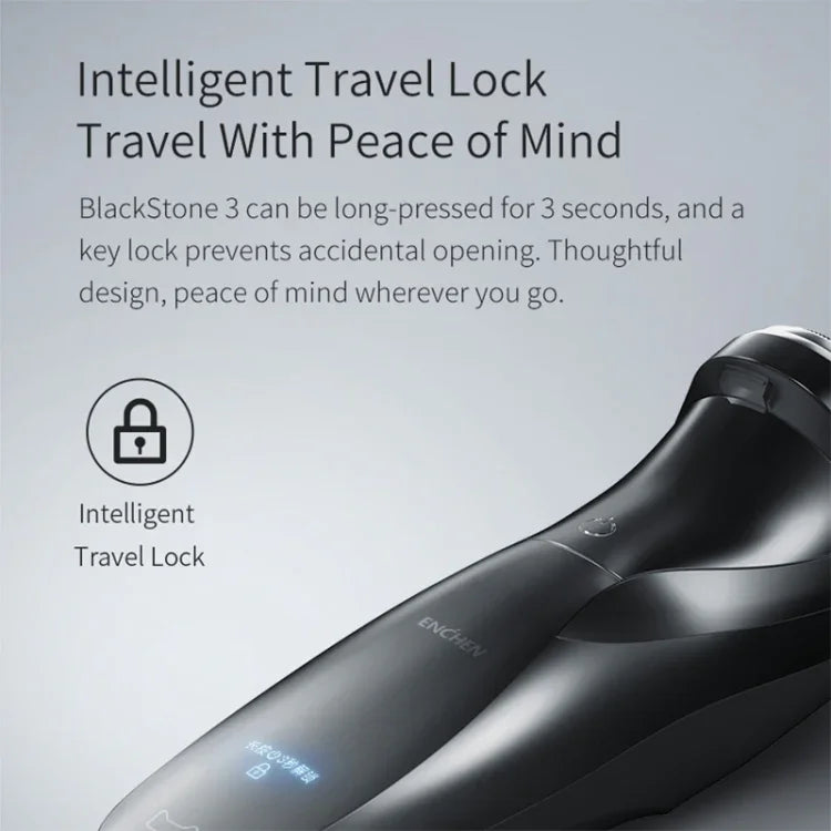 Rasoir Électrique Original Xiaomi Youpin Yingqu Blackstone3 pour Hommes Soins du Visage Portable à Trois Têtes de Coupe