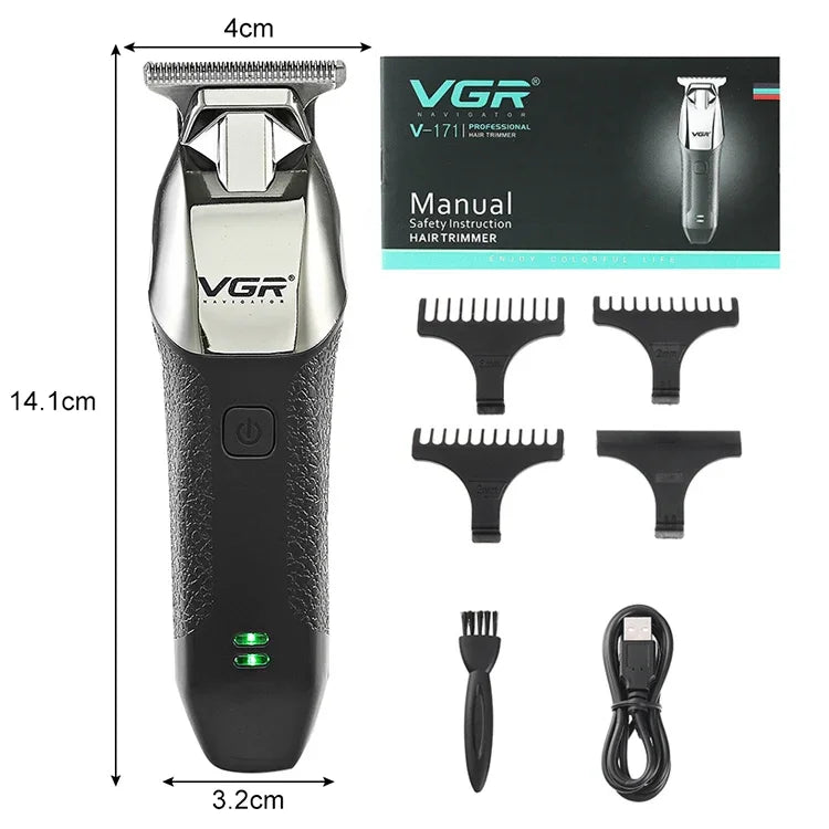 VGR V-171 Tondeuse Électrique Blanche Portable USB 5W, V-171