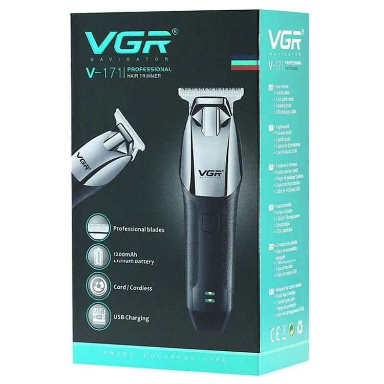 VGR V-171 Tondeuse Électrique Blanche Portable USB 5W, V-171