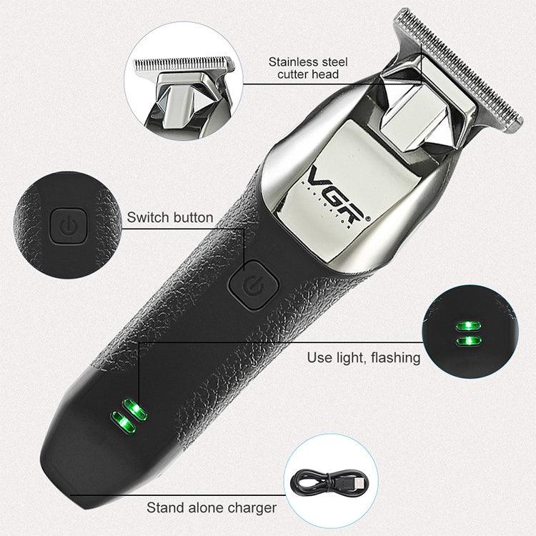 VGR V-171 Tondeuse Électrique Blanche Portable USB 5W, V-171