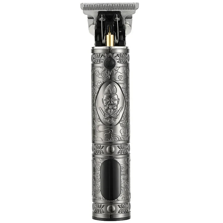 VGR V-228 Tondeuse à Cheveux Rétro Gravée USB 5W avec Affichage Numérique LED, V-228 (Bronze), V-228 (Argent)