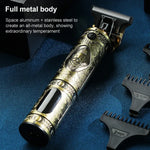 VGR V-228 Tondeuse à Cheveux Rétro Gravée USB 5W avec Affichage Numérique LED, V-228 (Bronze), V-228 (Argent)