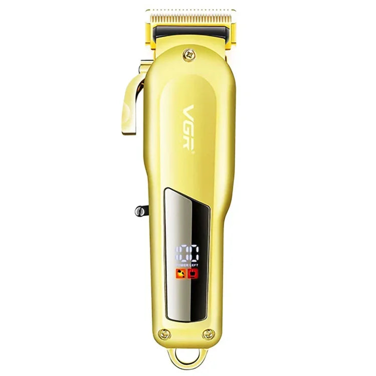 VGR V-278 Tondeuse Électrique Métallique USB 10W avec Affichage Numérique LED, V-278 (Or), V-278 (Argent)