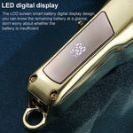 VGR V-278 Tondeuse Électrique Métallique USB 10W avec Affichage Numérique LED, V-278 (Or), V-278 (Argent)
