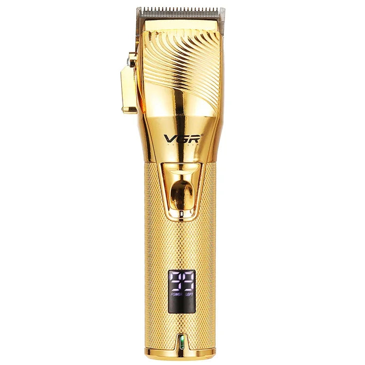 VGR V-280 Tondeuse à cheveux électrique métallique USB 10W avec écran numérique LED, V-280 (Or)