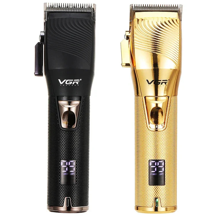 VGR V-280 Tondeuse à cheveux électrique métallique USB 10W avec écran numérique LED, V-280 (Or)