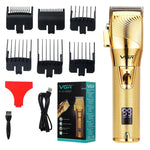 VGR V-280 Tondeuse à cheveux électrique métallique USB 10W avec écran numérique LED, V-280 (Or)