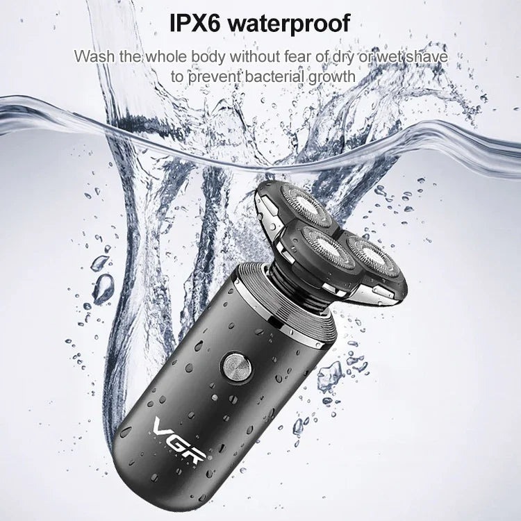 Rasoir électrique tridimensionnel flottant omnidirectionnel USB 5W VGR V-317, V-317