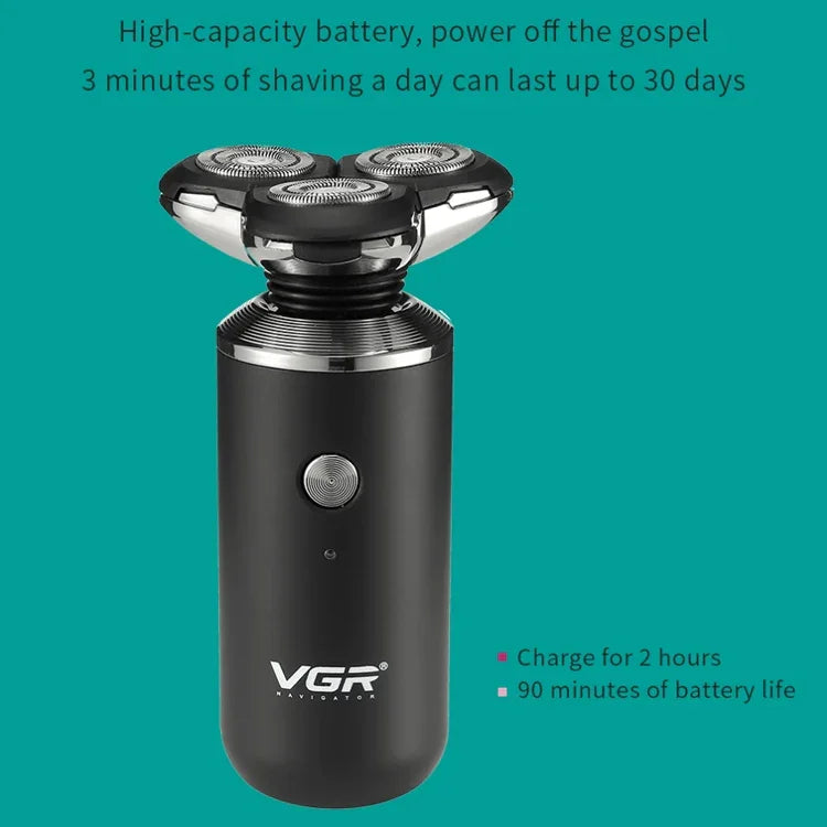 Rasoir électrique tridimensionnel flottant omnidirectionnel USB 5W VGR V-317, V-317