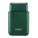 Rasoir électrique portable à mouvement alternatif USB 5W VGR V-390, V-390 (Noir), V-390 (Vert)