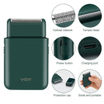 Rasoir électrique portable à mouvement alternatif USB 5W VGR V-390, V-390 (Noir), V-390 (Vert)
