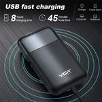 Rasoir électrique portable à mouvement alternatif USB 5W VGR V-390, V-390 (Noir), V-390 (Vert)
