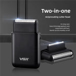 Rasoir électrique portable à mouvement alternatif USB 5W VGR V-390, V-390 (Noir), V-390 (Vert)