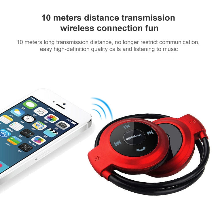 Casque Bluetooth NVAHVA MP3, Casque de sport sans fil MP3 avec radio FM, Écouteurs stéréo Carte TF MP3 Max 32 Go, mini-503 Noir, mini-503 Rouge, mini-503 Bleu, mini-503 Or