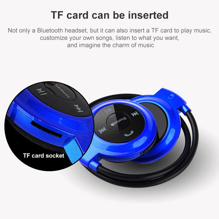 Casque Bluetooth NVAHVA MP3, Casque de sport sans fil MP3 avec radio FM, Écouteurs stéréo Carte TF MP3 Max 32 Go, mini-503 Noir, mini-503 Rouge, mini-503 Bleu, mini-503 Or
