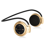 Casque Bluetooth NVAHVA MP3, Casque de sport sans fil MP3 avec radio FM, Écouteurs stéréo Carte TF MP3 Max 32 Go, mini-503 Noir, mini-503 Rouge, mini-503 Bleu, mini-503 Or