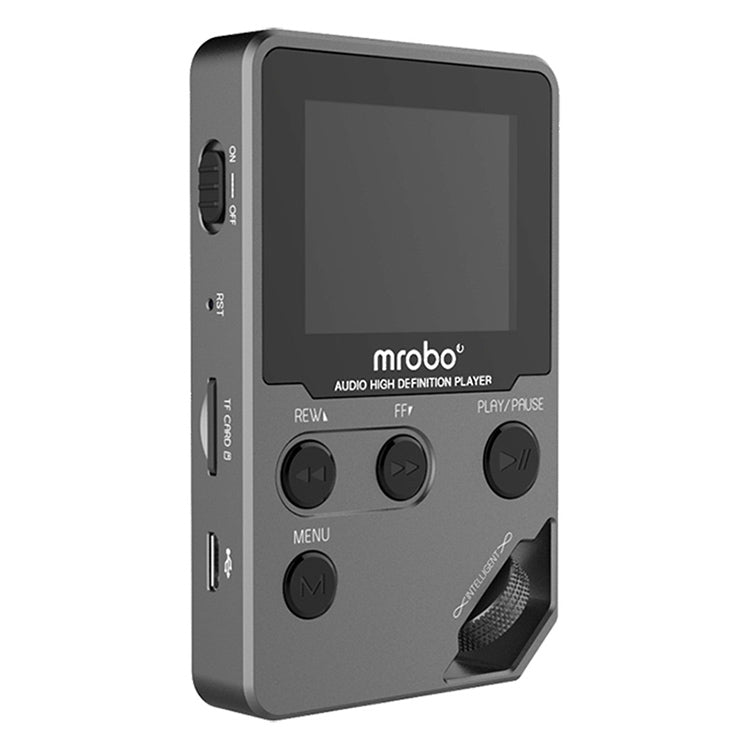 Lecteur MP3 HIFI métal 1,8 pouce, qualité sonore élevée, lecteur de musique sans perte d'entrée de gamme, support carte TF / FM / e-book