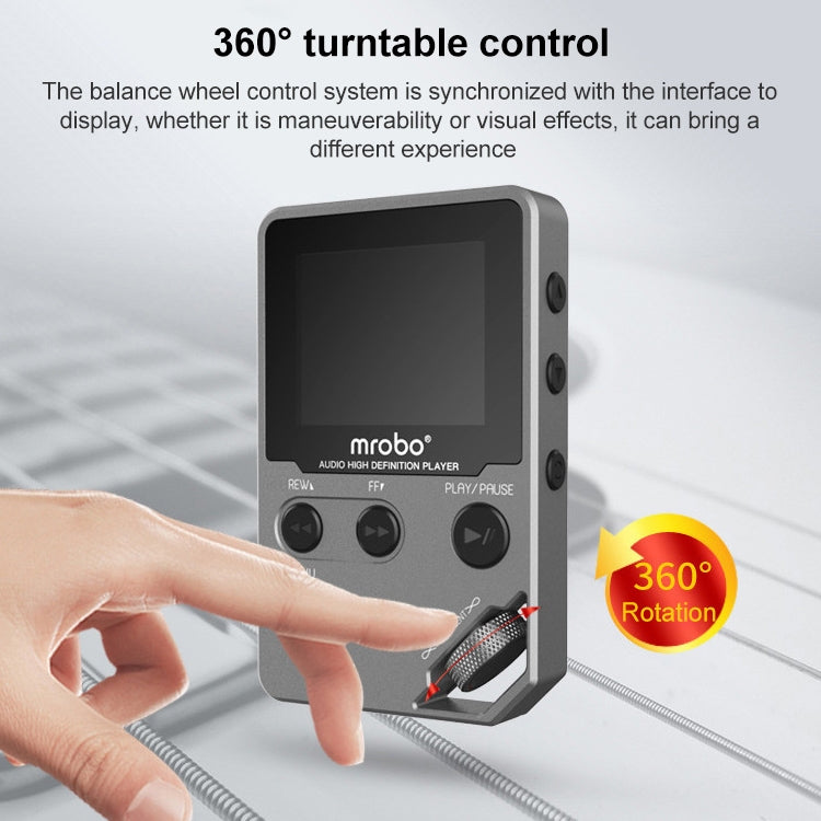 Lecteur MP3 HIFI métal 1,8 pouce, qualité sonore élevée, lecteur de musique sans perte d'entrée de gamme, support carte TF / FM / e-book
