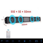 Barre de son TV 20W Enceinte Bluetooth Radio FM Système home cinéma Caisson de basses sans fil portable Boombox MP3 pour Xiaomi