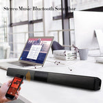 Barre de son TV 20W Enceinte Bluetooth Radio FM Système home cinéma Caisson de basses sans fil portable Boombox MP3 pour Xiaomi