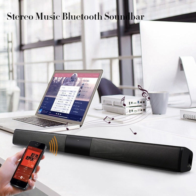 Barre de son TV 20W Enceinte Bluetooth Radio FM Système home cinéma Caisson de basses sans fil portable Boombox MP3 pour Xiaomi