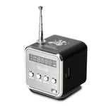 Enceintes portables avec radio FM mini multifonction, enceintes USB pour ordinateur portable, support TV téléphone, lecteur MP3 carte SD/TF