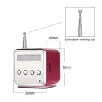 Enceintes portables avec radio FM mini multifonction, enceintes USB pour ordinateur portable, support TV téléphone, lecteur MP3 carte SD/TF