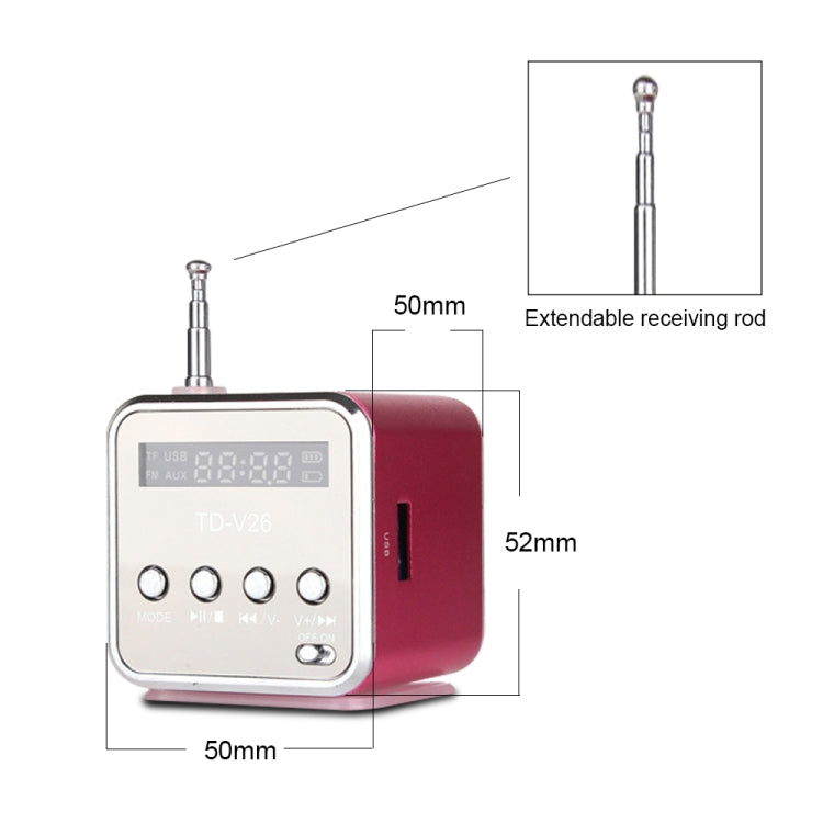 Enceintes portables avec radio FM mini multifonction, enceintes USB pour ordinateur portable, support TV téléphone, lecteur MP3 carte SD/TF