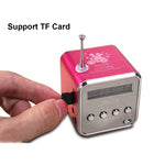 Enceintes portables avec radio FM mini multifonction, enceintes USB pour ordinateur portable, support TV téléphone, lecteur MP3 carte SD/TF