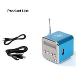 Enceintes portables avec radio FM mini multifonction, enceintes USB pour ordinateur portable, support TV téléphone, lecteur MP3 carte SD/TF